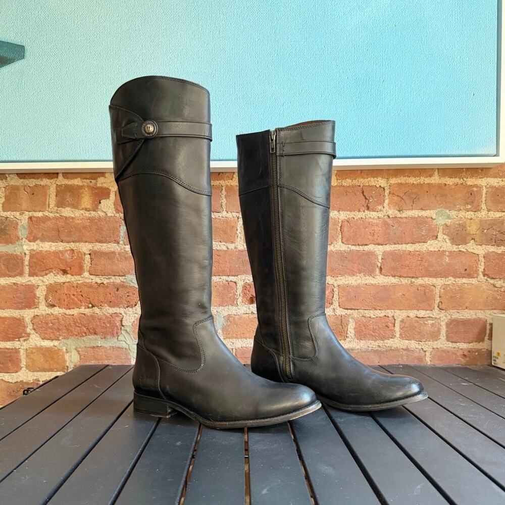 Frye Molly Button Tall Riding Boot - Picture 3 of 8